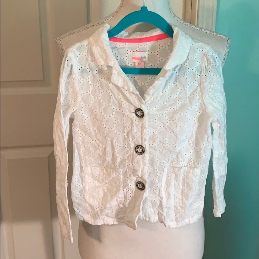 OshKosh eyelet collared jacket. EUC